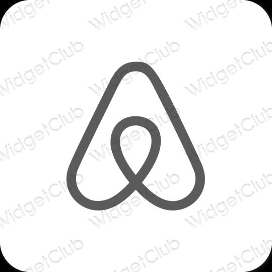 Ästhetische Airbnb App-Symbole