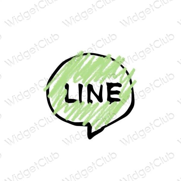 Эстетические LINE значки приложений