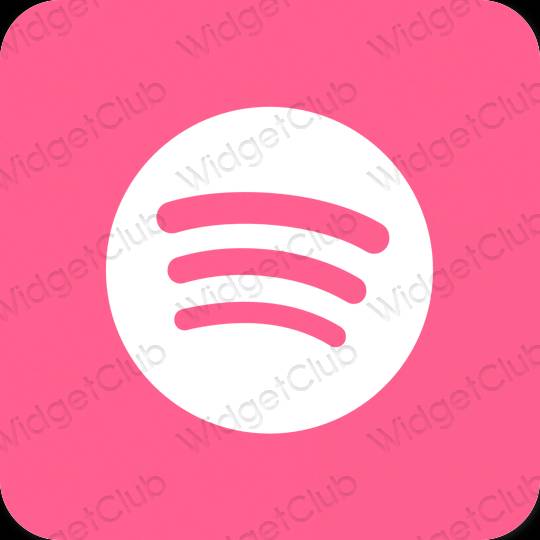 Estetico porpora Spotify icone dell'app