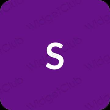Æstetisk lilla SHEIN app ikoner