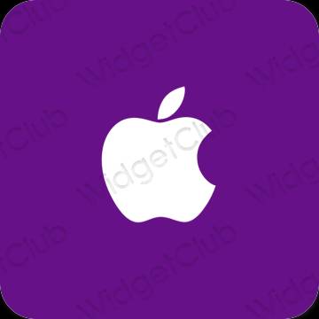 Estetinis violetinė Apple Store programėlių piktogramos