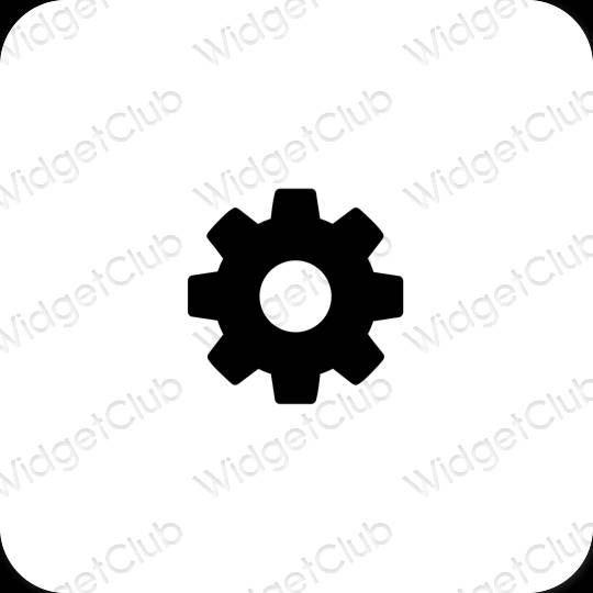 Esthetische Settings app-pictogrammen