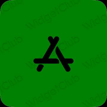 زیبایی شناسی سبز AppStore آیکون های برنامه