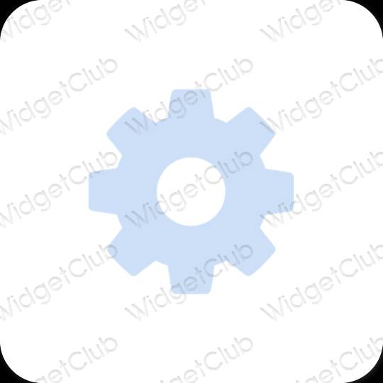 Esthetische Settings app-pictogrammen
