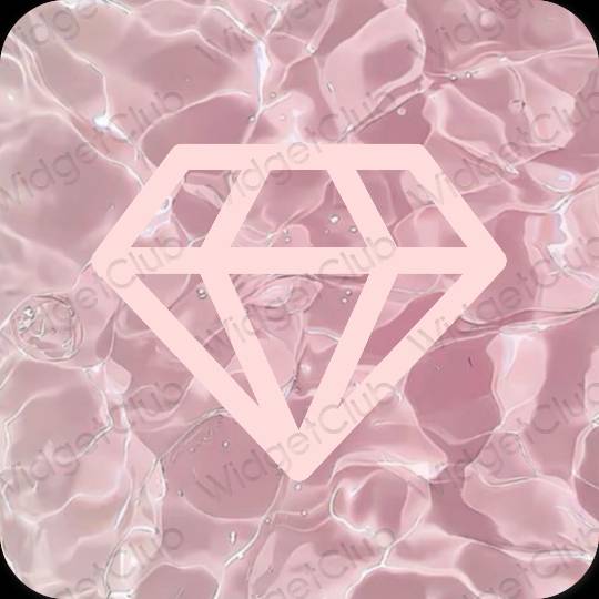审美的 粉色的 Simeji 应用程序图标
