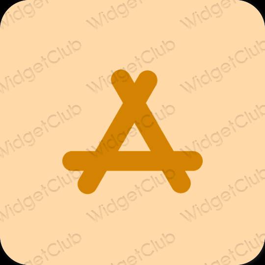 Ästhetisch Orange AppStore App-Symbole