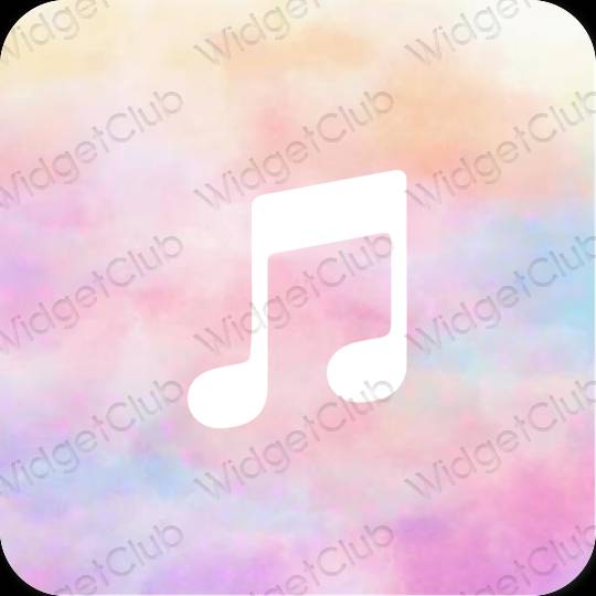 جمالية Apple Music أيقونات التطبيقات