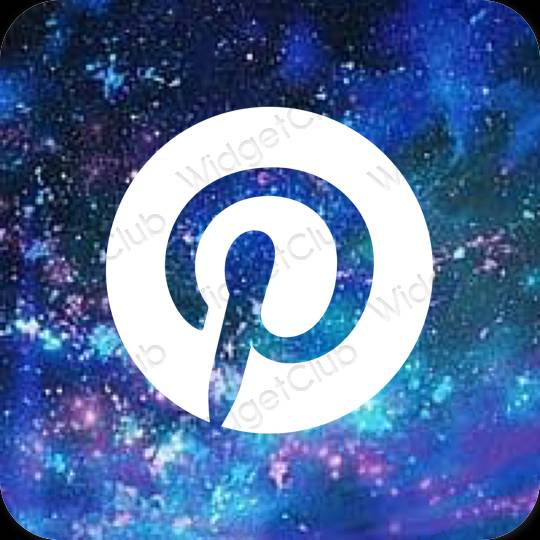 Esthetische Pinterest app-pictogrammen