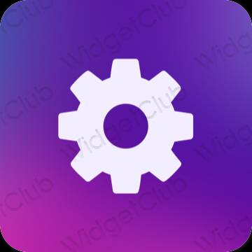 Æstetiske Settings app-ikoner