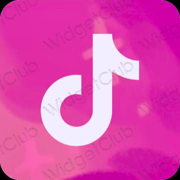 نمادهای برنامه زیباشناسی TikTok