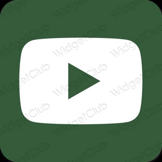 Icônes d'application Youtube esthétiques