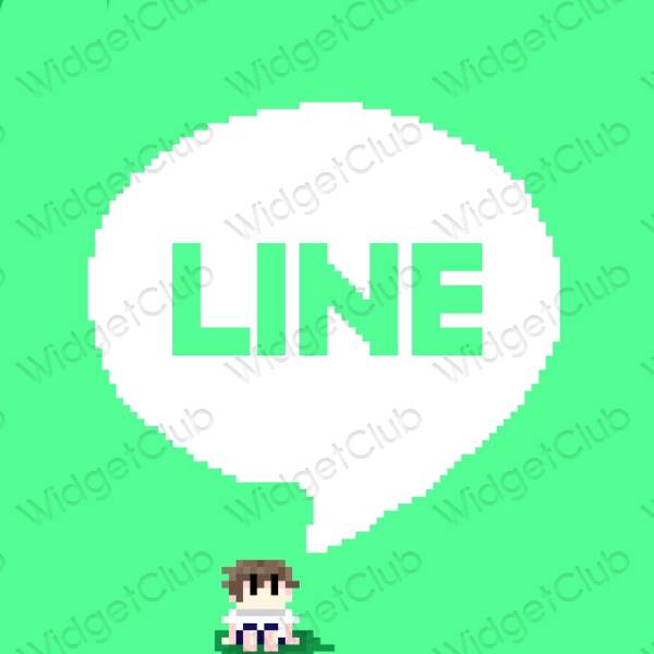 Естетични LINE икони на приложения