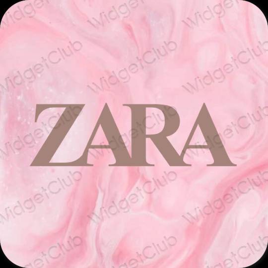 Estetisk brun ZARA app ikoner