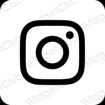 Estetické ikony aplikací Instagram