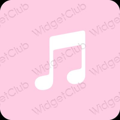 Esthetische Music app-pictogrammen