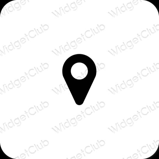 Aesthetic Google Map app icons