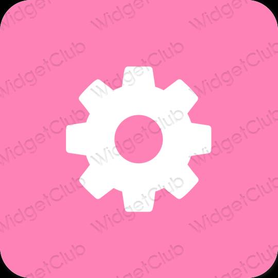 Esthetische Settings app-pictogrammen