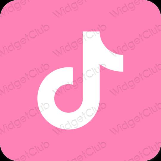 Aesthetic purple TikTok app icons