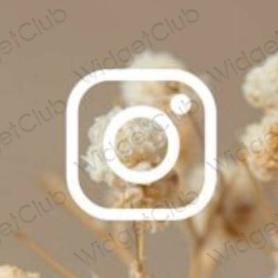 Pictograme pentru aplicații Instagram estetice