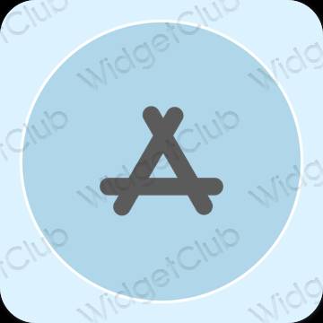 Estético azul pastel AppStore iconos de aplicaciones