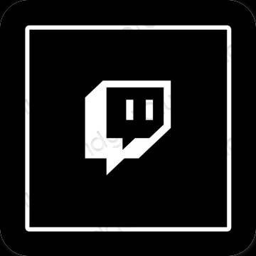 Estetske Twitch ikone aplikacij