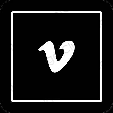 Æstetiske Vimeo app-ikoner