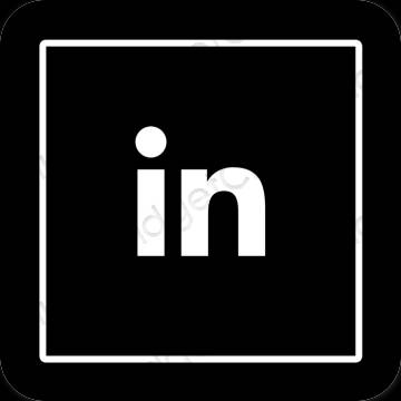 Estetske Linkedin ikone aplikacija