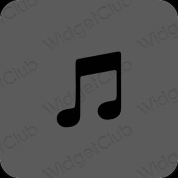 אֶסתֵטִי אפור Music סמלי אפליקציה