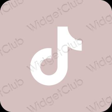 Aesthetic pink TikTok app icons
