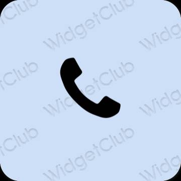 Estetsko vijolična Phone ikone aplikacij