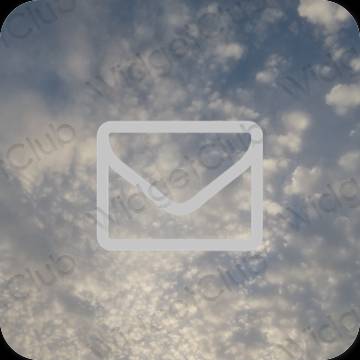 Estetico grigio Mail icone dell'app