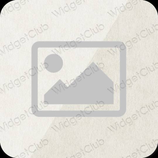 Estetico grigio Photos icone dell'app