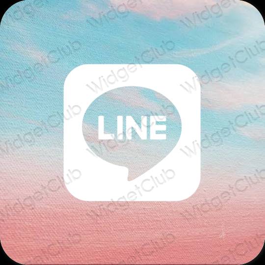 Estetske LINE ikone aplikacija