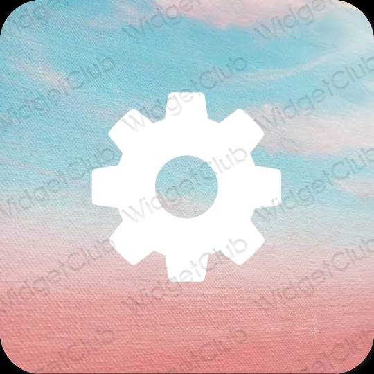 Ikon aplikasi estetika Settings