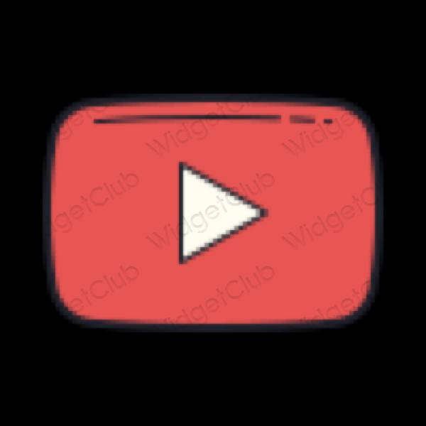 Aesthetic Youtube app icons