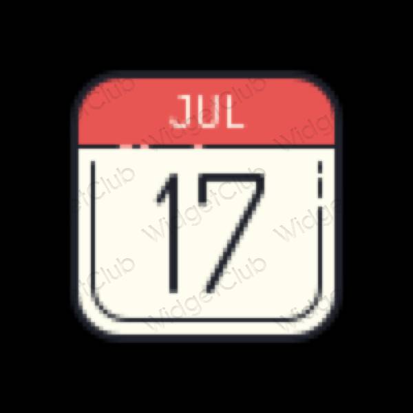 Aesthetic Calendar app icons