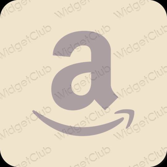 Estetisk beige Amazon app ikoner