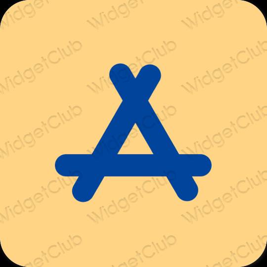 Estetyka brązowy AppStore ikony aplikacji