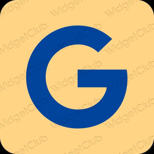 Ästhetisch braun Google App-Symbole