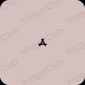 Esteetiline roosa AppStore rakenduste ikoonid