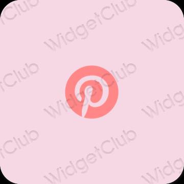 جمالية Pinterest أيقونات التطبيقات