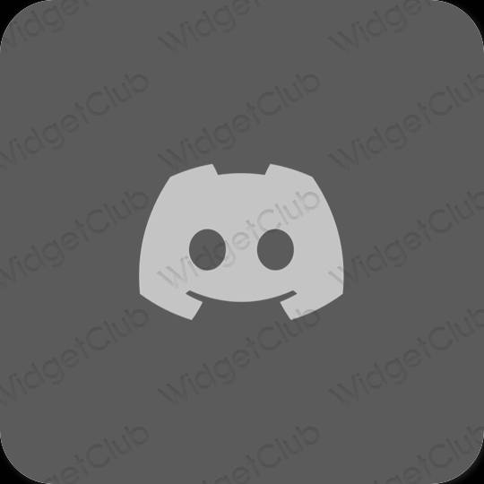 Æstetisk grå discord app ikoner