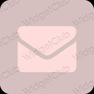 Естетски пастелно розе Gmail иконе апликација