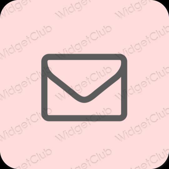 审美的 柔和的粉红色 Mail 应用程序图标