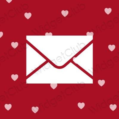 Stijlvol paars Mail app-pictogrammen