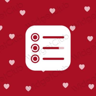 Æstetisk lilla Reminders app ikoner