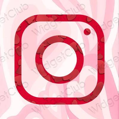 Estetické ikony aplikací Instagram