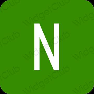 אֶסתֵטִי ירוק Netflix סמלי אפליקציה