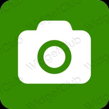 Estetsko zelena Camera ikone aplikacij