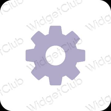 Esthetische Settings app-pictogrammen